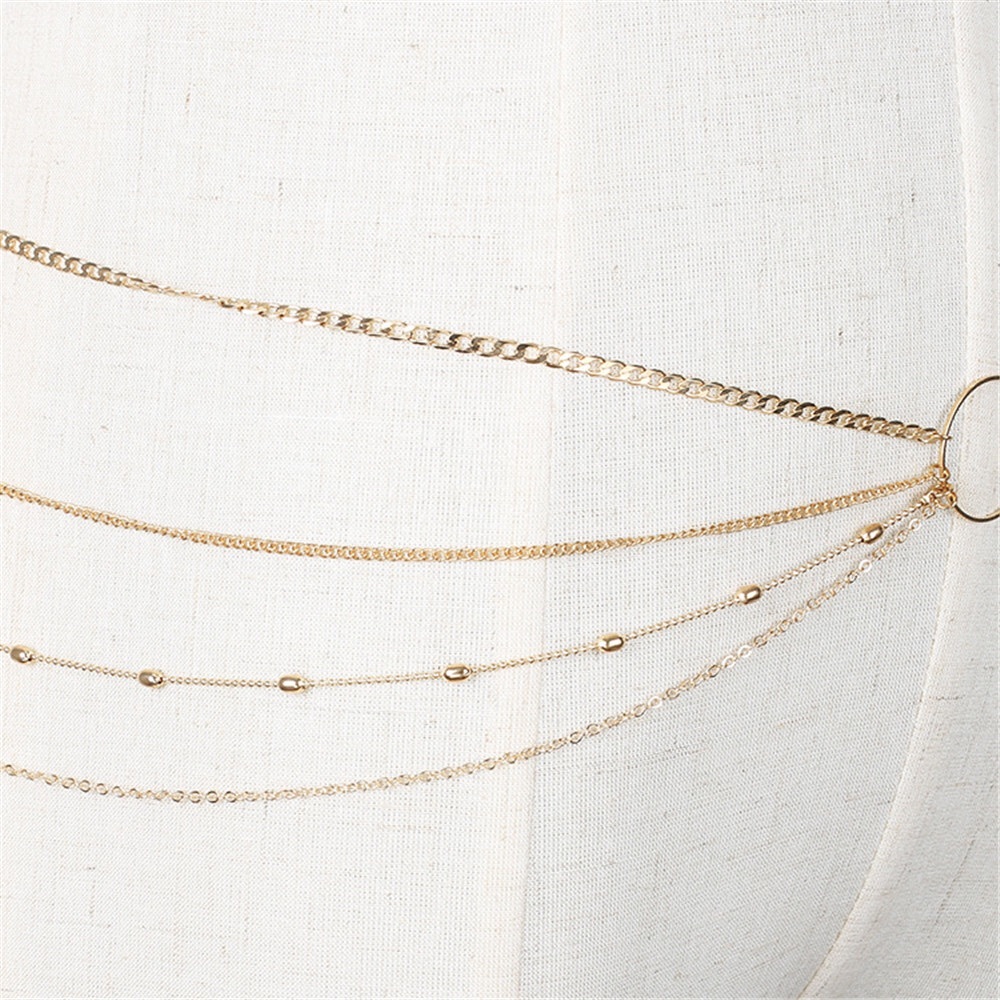 Boho Multilayer Beach Belly Waist Festival Chain - Picture 6 of 14